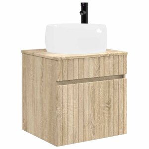 vidaXL Meuble de lavabo mural Chêne Sonoma 49 x 44 5 x 66 cm