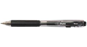 Stylo à bille rétractable Easy-Push BK437 Pte Fine Noir PENTEL