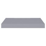 vidaXL Étagères murales flottantes 2 Pièces Gris 40x23x3 8 cm MDF