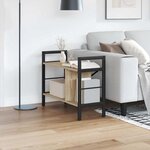 vidaXL Étagère Chêne Sonoma 75 x 30 x 58 5 cm Bois d'ingénierie