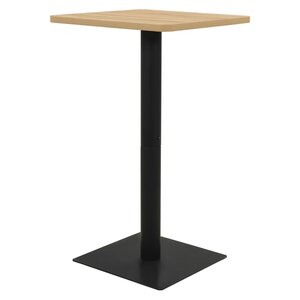 vidaXL Table de bistro Couleur chêne 70x70x107 cm