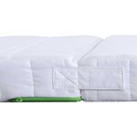 vidaXL Matelas en mousse Blanc 80 x 200 cm tissu