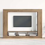 vidaXL Meuble TV chêne artisanal 152 x 22 x 113 cm Bois d'ingénierie