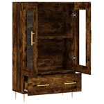 vidaXL Buffet haut chêne fumé 69 5x31x115 cm bois d'ingénierie
