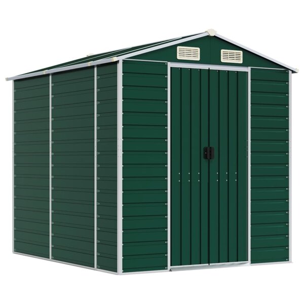 vidaXL Abri de jardin vert 191x215x198 cm acier galvanisé