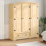 vidaXL Garde-robe Corona 151 5x52x186 cm bois de pin massif