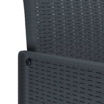 vidaXL Ensemble de salle à manger pour jardin 9 Pièces Anthracite