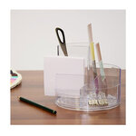 Organisateur de bureau rundbox 6 compartiments Transparent MAUL