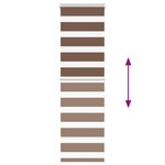 vidaXL Store zèbre marron 40x150 cm largeur du tissu 35 9 cm polyester