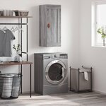 vidaXL Armoire murale sonoma gris 34 5x34x90 cm bois d'ingénierie
