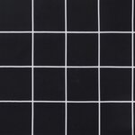 vidaXL Coussins de chaise à dossier haut lot de 4 motif carreaux noir