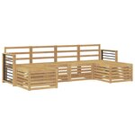 vidaXL Ensembles de canapés 6 Pièces Blanc Bois d'Acacia Massif