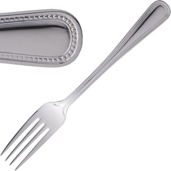 Fourchette à dessert 190 mm bead - lot de 12 - amefa -  - inox 18/10 190