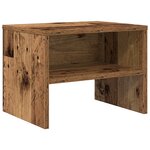 vidaXL Cabinet de chevet 2 Pièces Bois ancien 40 x 40 x 30 cm