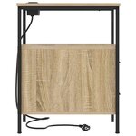vidaXL Cabinet de chevet avec tiroir Chêne Sonoma 30 x 48 x 61 cm