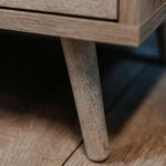 Finori Armoire à chaussures Bali 49A Chêne sonoma/ impression de canne