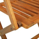 vidaXL Ensemble à manger de jardin 11 Pièces 220x90x75 cm bois d'acacia