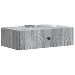 vidaXL Table d'appoint murale 59 x 34 5 x 17 cm Bois d'ingénierie