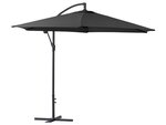 Parasol jardin déporté Alu "Ilios" - Rond - Ø 3 m - Noir