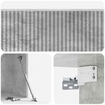 vidaXL Meuble TV mural Gris béton 98 x 31 x 30 cm Bois d'ingénierie