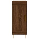 vidaXL Buffet Chêne marron 34 5x34x90 cm Bois d'ingénierie