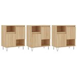 vidaXL Buffets 3 Pièces Chêne sonoma Bois d'ingénierie
