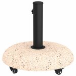 vidaXL Pied de parasol Jaune  Noir 45 x 45 x 40 cm Béton  Métal
