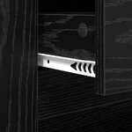 vidaXL Table basse Chêne noir 102 x 44 5 x 50 cm Bois d'ingénierie