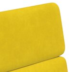 vidaXL Chaises de salle à manger 2 Pièces Jaune 58 x 65 x 98 cm Velours