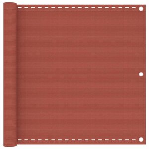 vidaXL Écran de balcon Terre cuite 90x300 cm PEHD