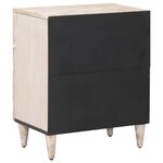 vidaXL Armoire de lit Blanc 50 x 33 x 60 cm Bois de mangue massif