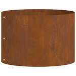 vidaXL Cache-pot de jardin Marron 30 x 30 x 20 cm Acier cuivré