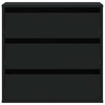 vidaXL Commode d'angle noir 60x41x58 cm bois d'ingénierie
