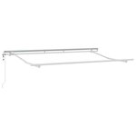 vidaXL Cadre d'auvent Blanc 3 5 x 2 m métal