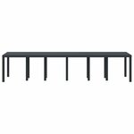 vidaXL Table de Jardin Anthracite 350 x 100 x 74 cm polyrotin