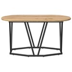 vidaXL Table Basse chêne artisanal 80 x 40 x 40.5 cm