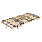 vidaXL Sommier à lattes électrique avec 42 lattes 7 zones 70x200 cm