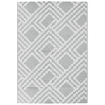 vidaXL Tapis d'extérieur ARAKIL gris 140 x 200 cm PP