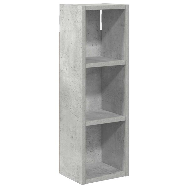 vidaXL Armoire murale de salle de bain Gris Béton 20 x 16 x 62 5 cm