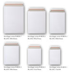 Lot de 100 enveloppes carton b-box 7 blanc format 320x455 mm