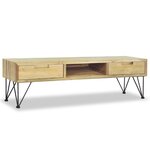 vidaXL Meuble TV 120x35x35 cm Teck massif