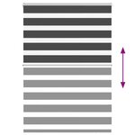vidaXL Store zèbre noir 100x100 cm largeur du tissu 95 9 cm polyester