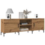 vidaXL Meuble TV chêne artisanal 150x30x50 cm bois d'ingénierie