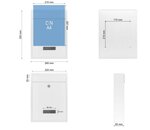 Boîte aux lettres murale verrouillable blanche – 260x85x350 mm fente 22x2 5 cm + porte-nom