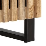 vidaXL Meuble TV 100x34x46 cm bois massif de manguier brut