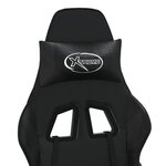 vidaXL Chaise de jeu de massage noir similicuir