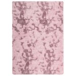 vidaXL Tapis Shaggy à poils longs NAVARRA rose poudré 240x340 cm