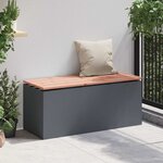 vidaXL Banc de jardin Anthracite 100 x 40 x 43 cm Acier