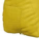 vidaXL Coussin de Dos Jaune 45 x 20 x 35 cm Tissu en velours côtelé