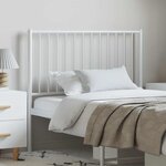 vidaXL Tête de lit de remplacement métal blanc 100 cm